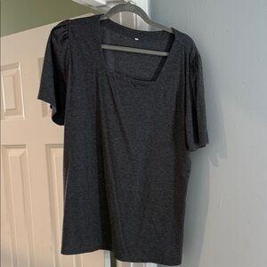 Charcoal Gray Women's Top